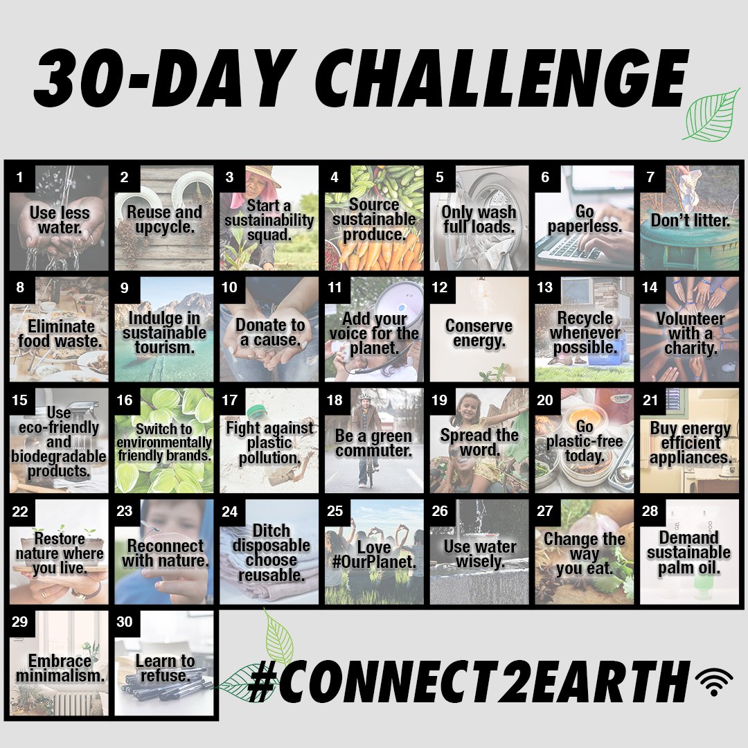 30 Day Challenge #Connect2Earth